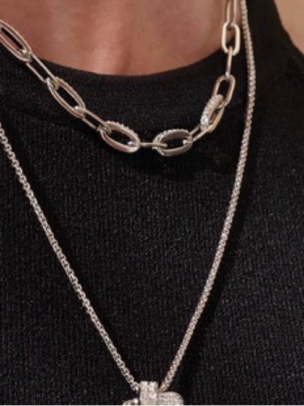 🤍🩵🩶NWT Touchstone by Swarovski Join Together Necklace
